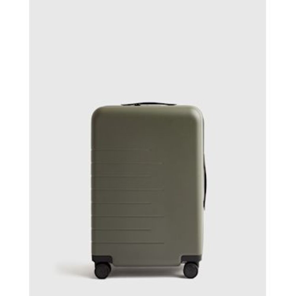 Quince Olive Green Rolling Suitcase